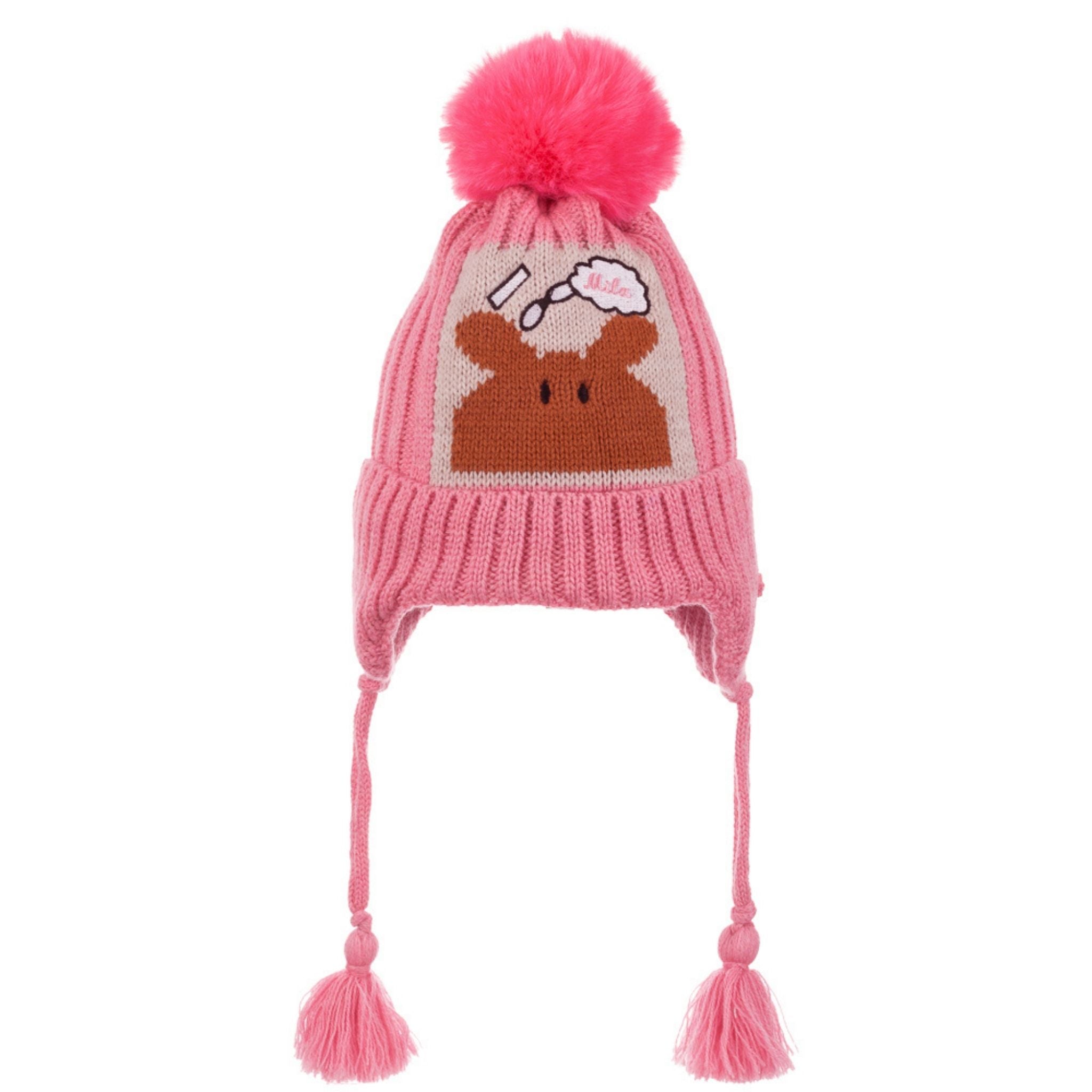 Kitti Kız Çocuk 1-4 Yaş Kulaklıklı Bere