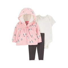 Carter's Kız Bebek Hırkalı 3’lü Set
