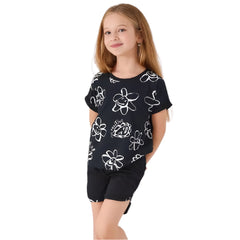 Arnetta Kız Çocuk Süprem Şortlu Takım Siyah