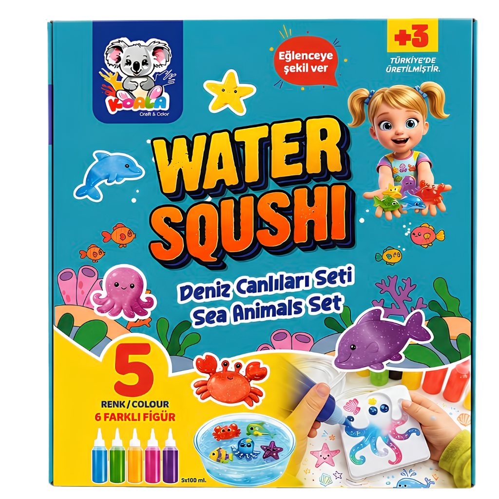 Koala Craft Water Squishi Deniz Canlıları Seti