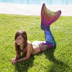 Kuaki Mermaids Deniz Kızı 4'lü Takım Bikini Kostüm Seti Rainbow 1