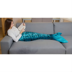 Kuaki Mermaids Deniz Kızı Kostümlü TV Battaniyesi Turquoise