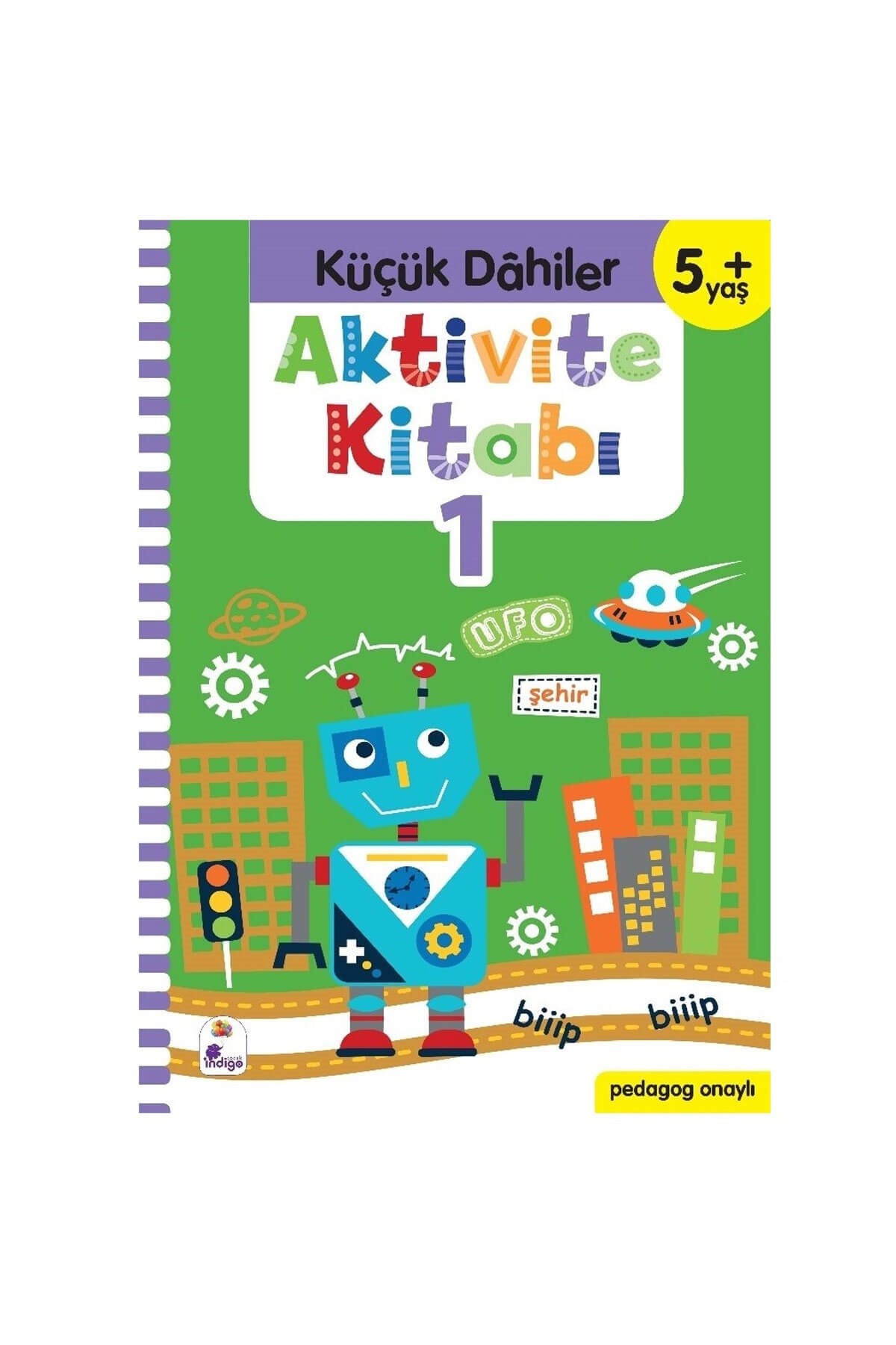 İndi̇go Çocuk Küçük Dâhiler Aktivite Kitabı 1 (5+ Yaş) (Pedagog Onaylı)