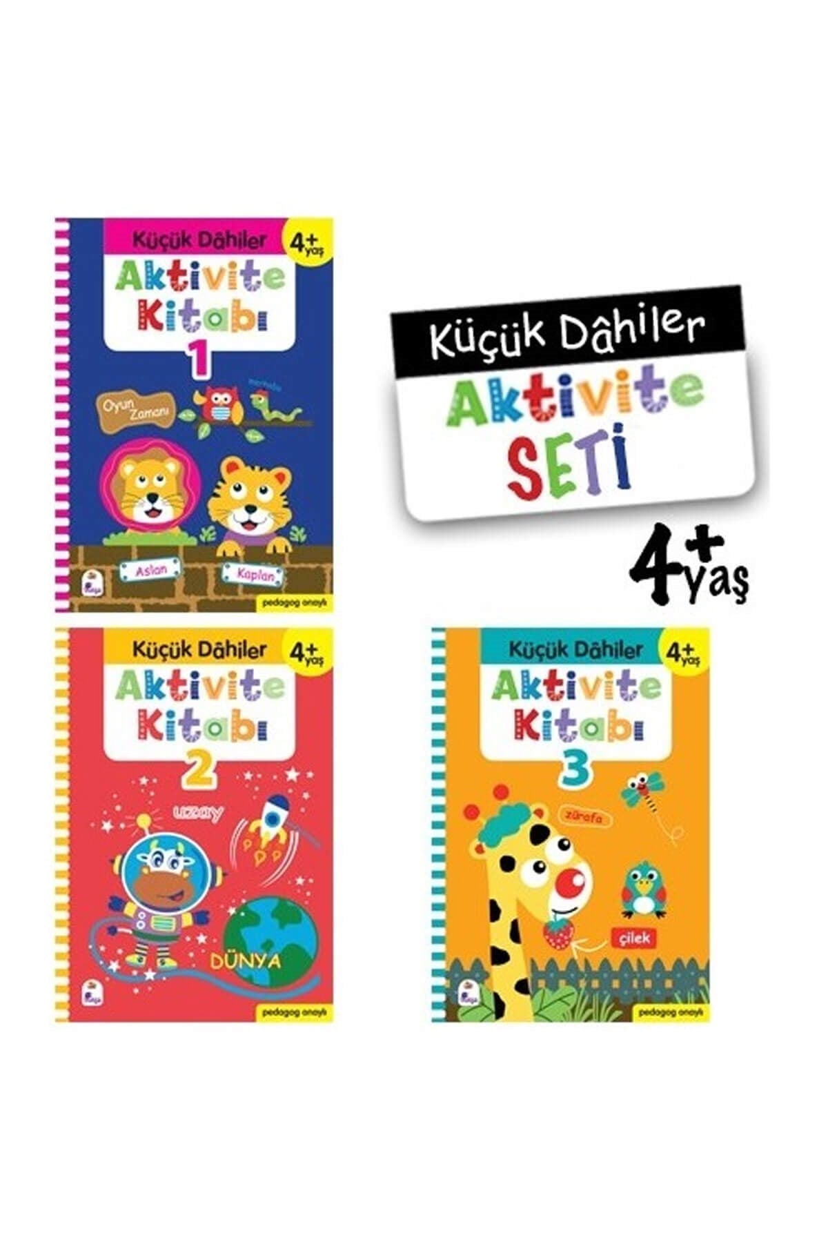 Küçük Dahiler Aktivite Seti - 4 + Yaş ( 3 Kitap Takım )