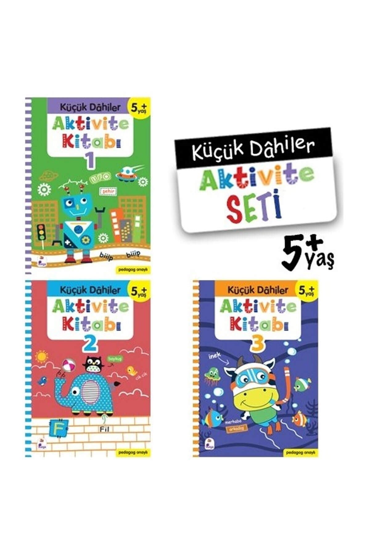 Küçük Dahiler Aktivite Seti : 5 + Yaş ( 3 Kitap Takım )