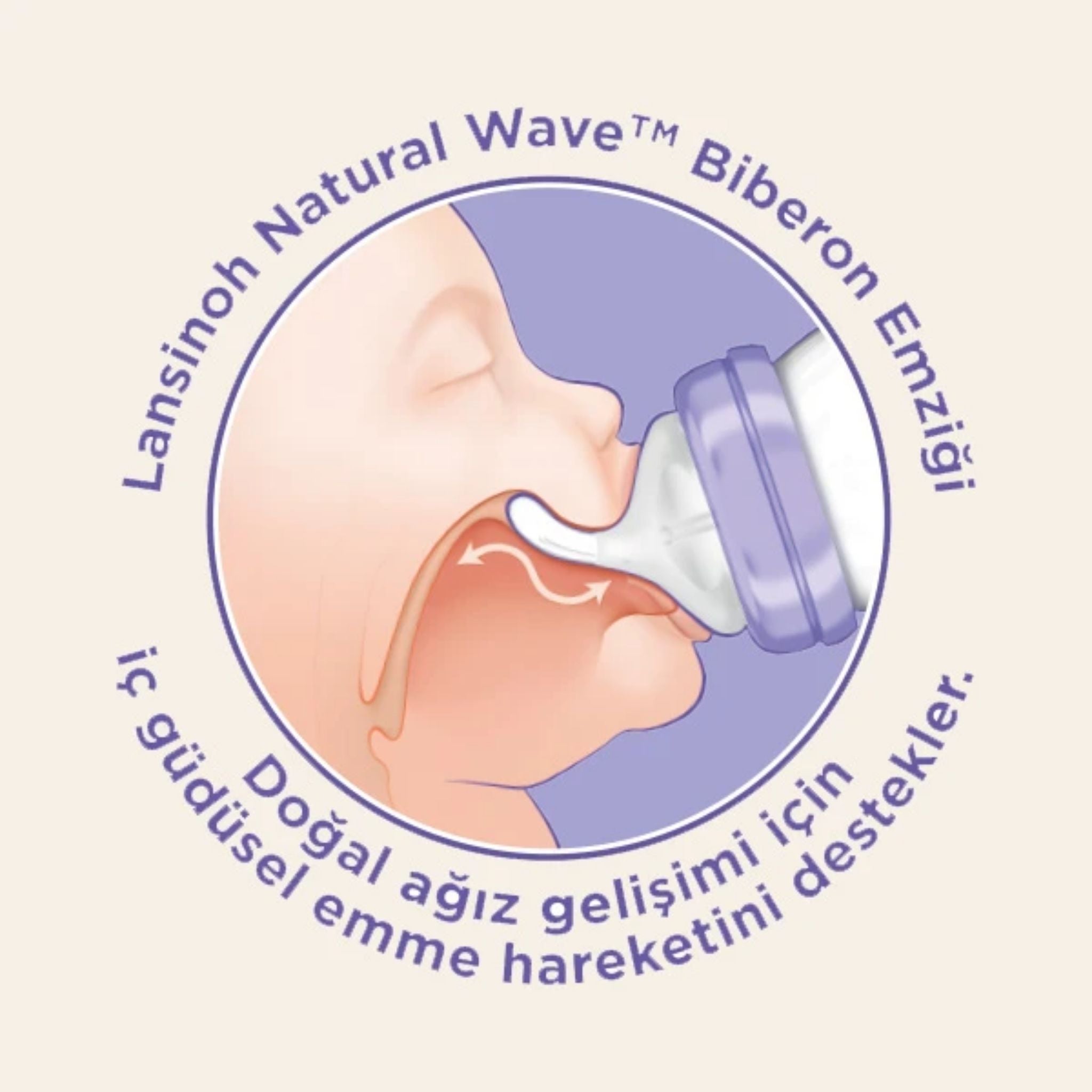 Lansinoh Natural Wave Biberon 240ml