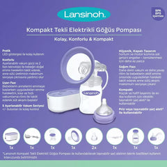 Lansinoh Tekli Elektrikli Göğüs Pompası