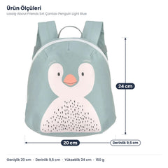 Lassig About Friends Sırt Çantası Penguin Light Blue