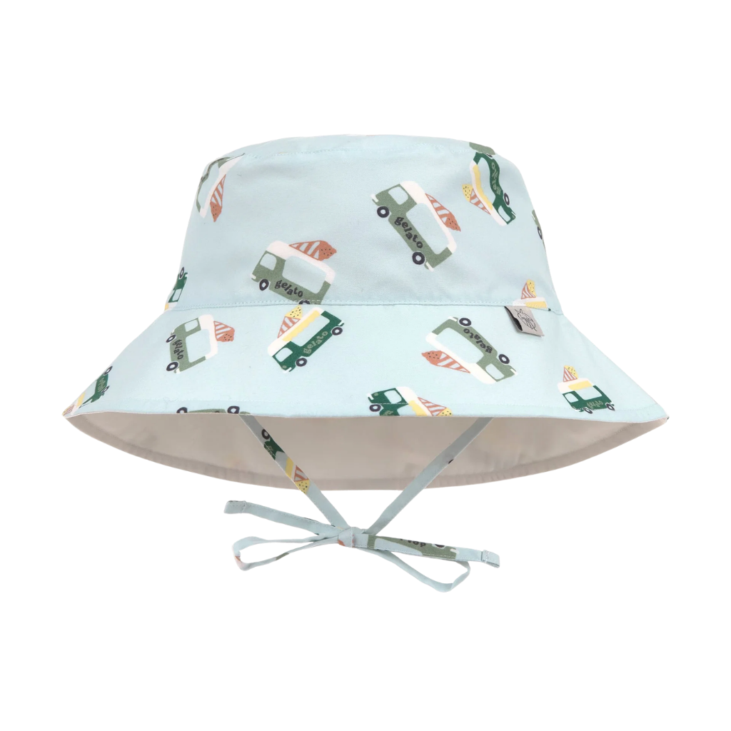 Lassig Bucket Hat UV Korumalı Şapka Ice Cream Truck Illusion Blue