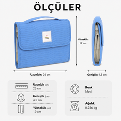 Lassig Changing Pouch Bebek Alt Değiştirme Organizer XL Blue