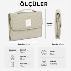 Lassig Changing Pouch Bebek Alt Değiştirme Organizer XL Mint