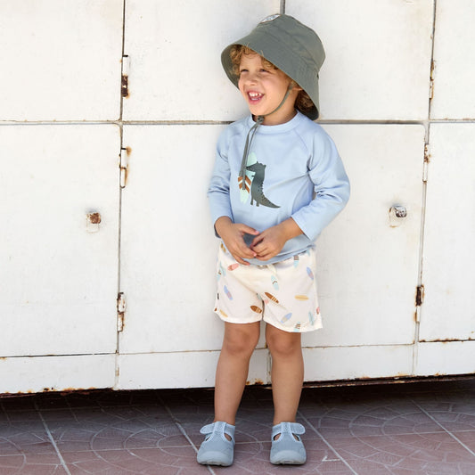 Lassig Crocodile UV Korumalı Uzun Kollu Mayo Tişört Mavi 4