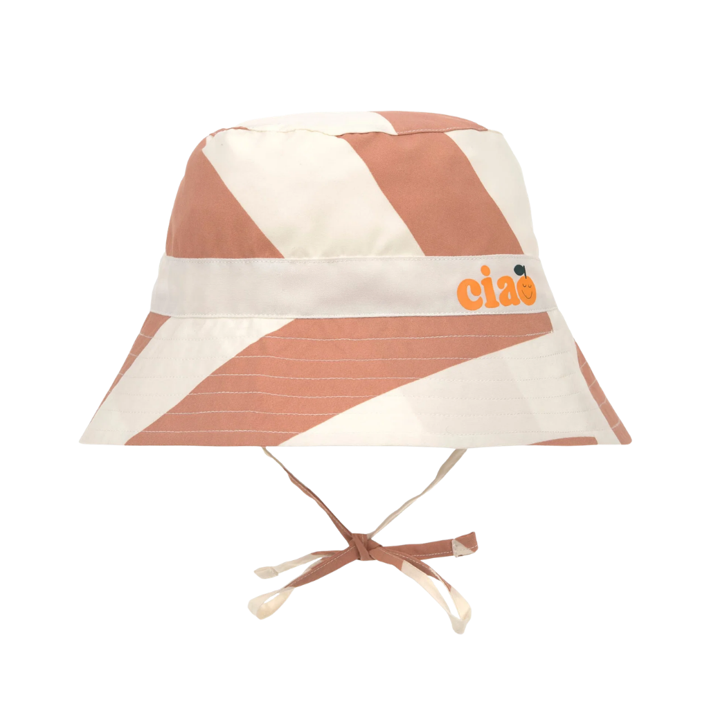 Lassig Fishing Hat UV Korumalı Şapka Stripes Clay Sea Salt