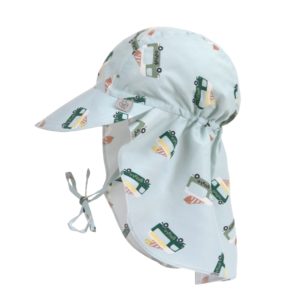 Lassig Flap Hat UV Korumalı Uzun Şapka Ice Cream Truck Illusion Blue