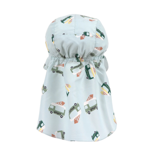 Lassig Flap Hat UV Korumalı Uzun Şapka Ice Cream Truck Illusion Blue