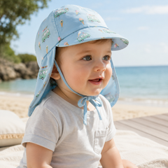 Lassig Flap Hat UV Korumalı Uzun Şapka Ice Cream Truck Illusion Blue