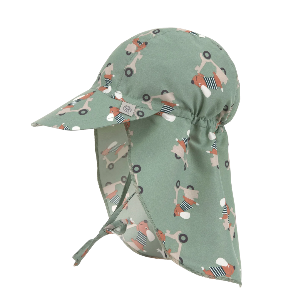 Lassig Flap Hat UV Korumalı Uzun Şapka Scooter Dog Green