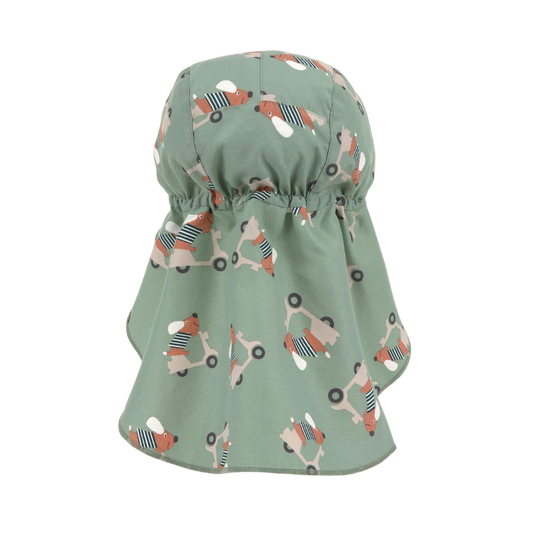 Lassig Flap Hat UV Korumalı Uzun Şapka Scooter Dog Green