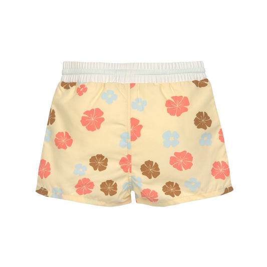 Lassig Flowers UV Korumalı Mayo Şort Krem 1