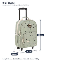Lassig Happy Prints Çekçekli Çanta Light Olive