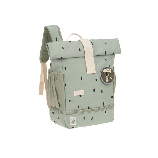 Lassig Happy Prints Mini Rolltop Sırt Çantası Light Olive