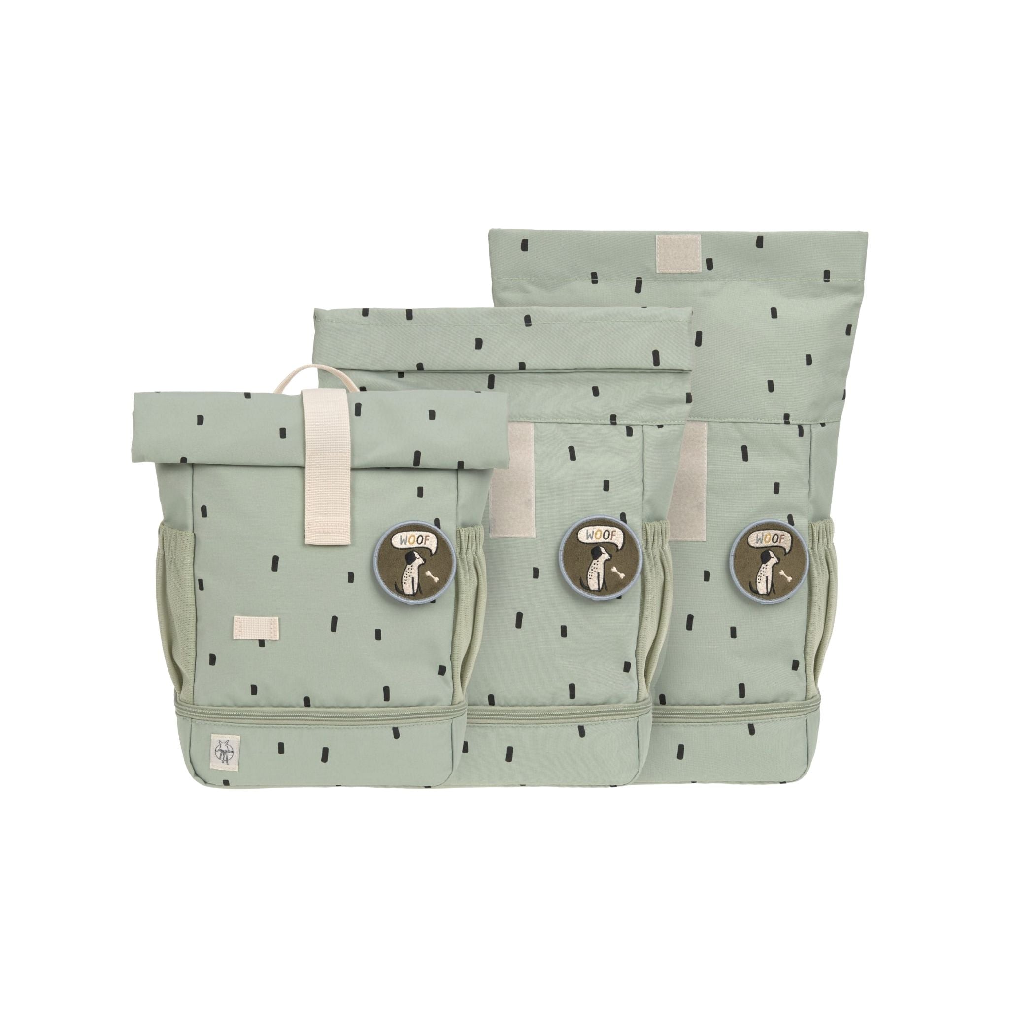 Lassig Happy Prints Mini Rolltop Sırt Çantası Light Olive