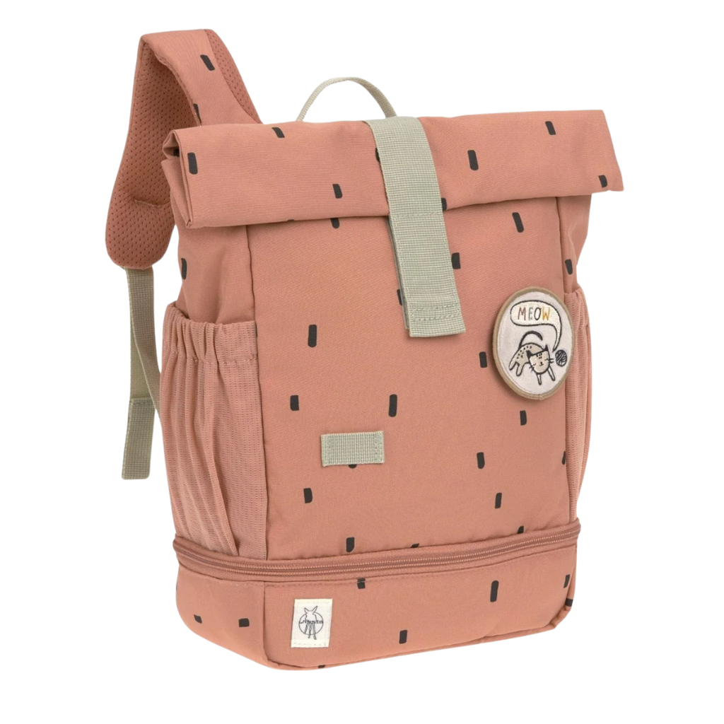 Lassig Happy Prints Mini Rolltop Sırt Çantası Caramel