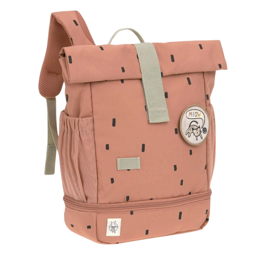 Lassig Happy Prints Mini Rolltop Sırt Çantası Caramel