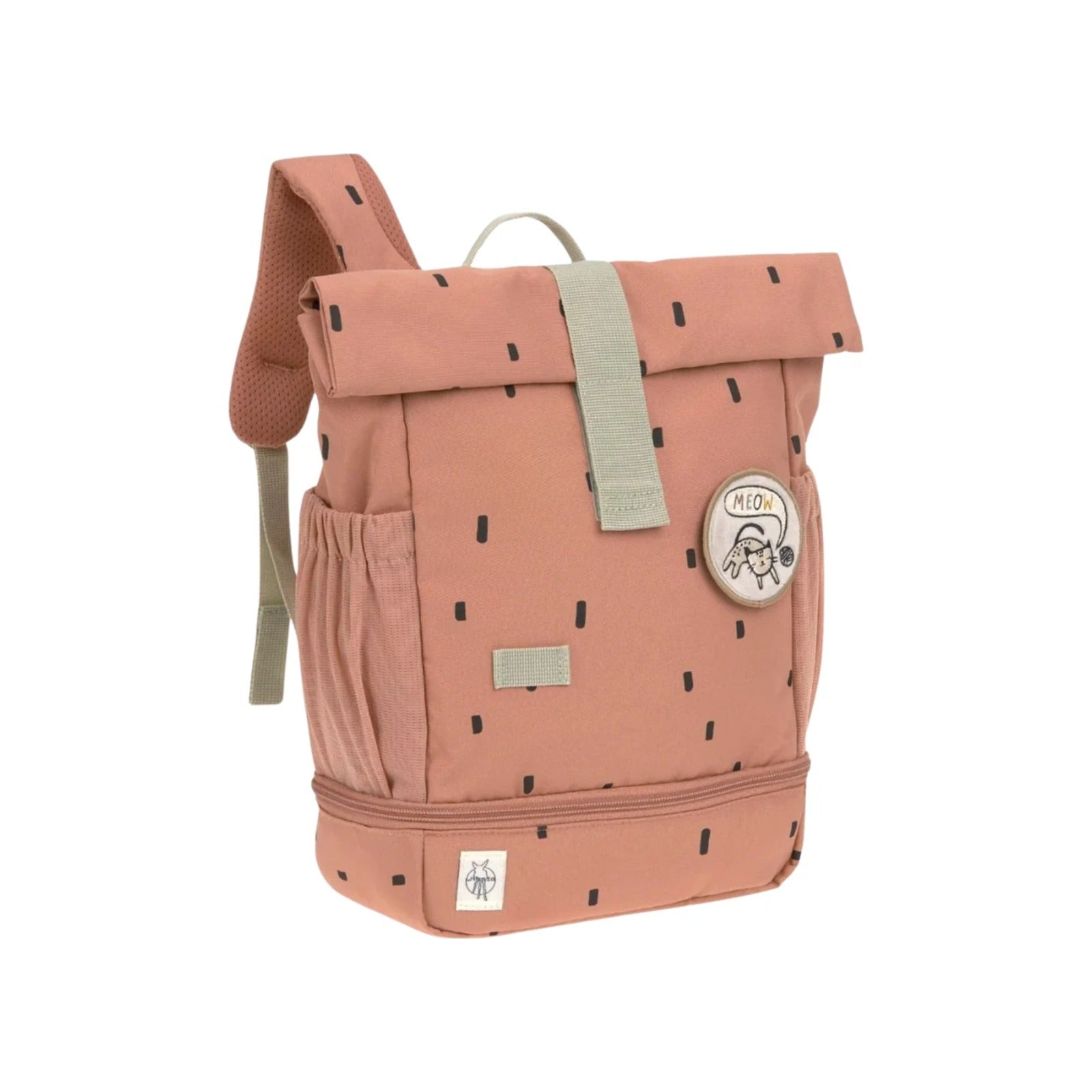 Lassig Happy Prints Mini Rolltop Sırt Çantası Caramel