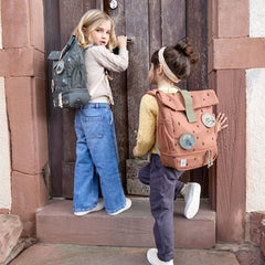 Lassig Happy Prints Mini Rolltop Sırt Çantası Midnight Blue