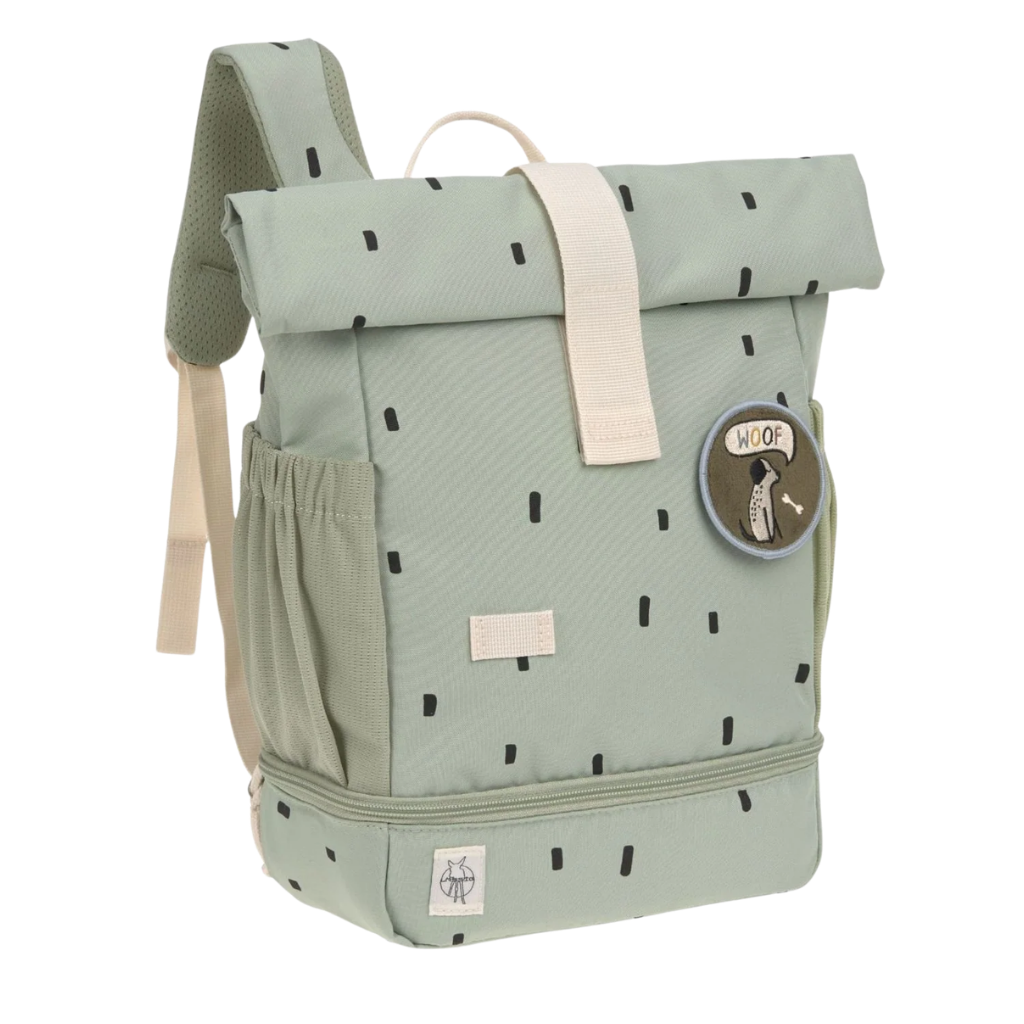 Lassig Happy Prints Mini Rolltop Sırt Çantası Light Olive