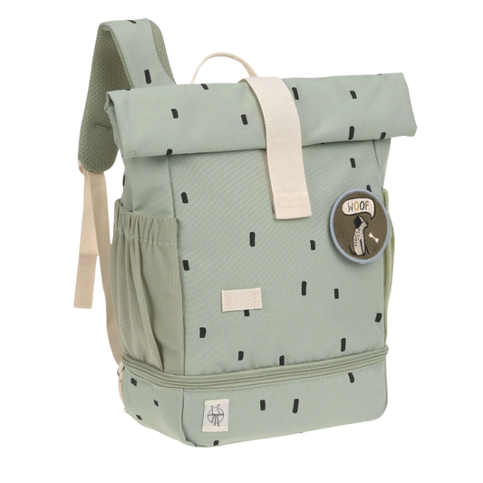 Lassig Happy Prints Mini Rolltop Sırt Çantası Light Olive