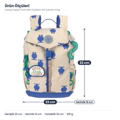 Lassig Happy Trails Mini Outdoor Sırt Çantası Frog