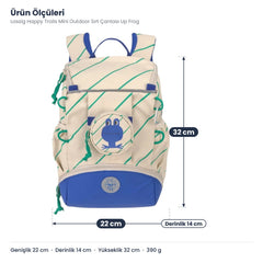 Lassig Happy Trails Mini Outdoor Sırt Çantası Up Frog
