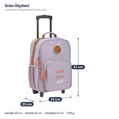 Lassig Little Gang Çekçekli Çanta Lilac