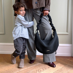 Lassig Lunua Bum Bag Up Bebek Bakım Çantası Nubbed Black