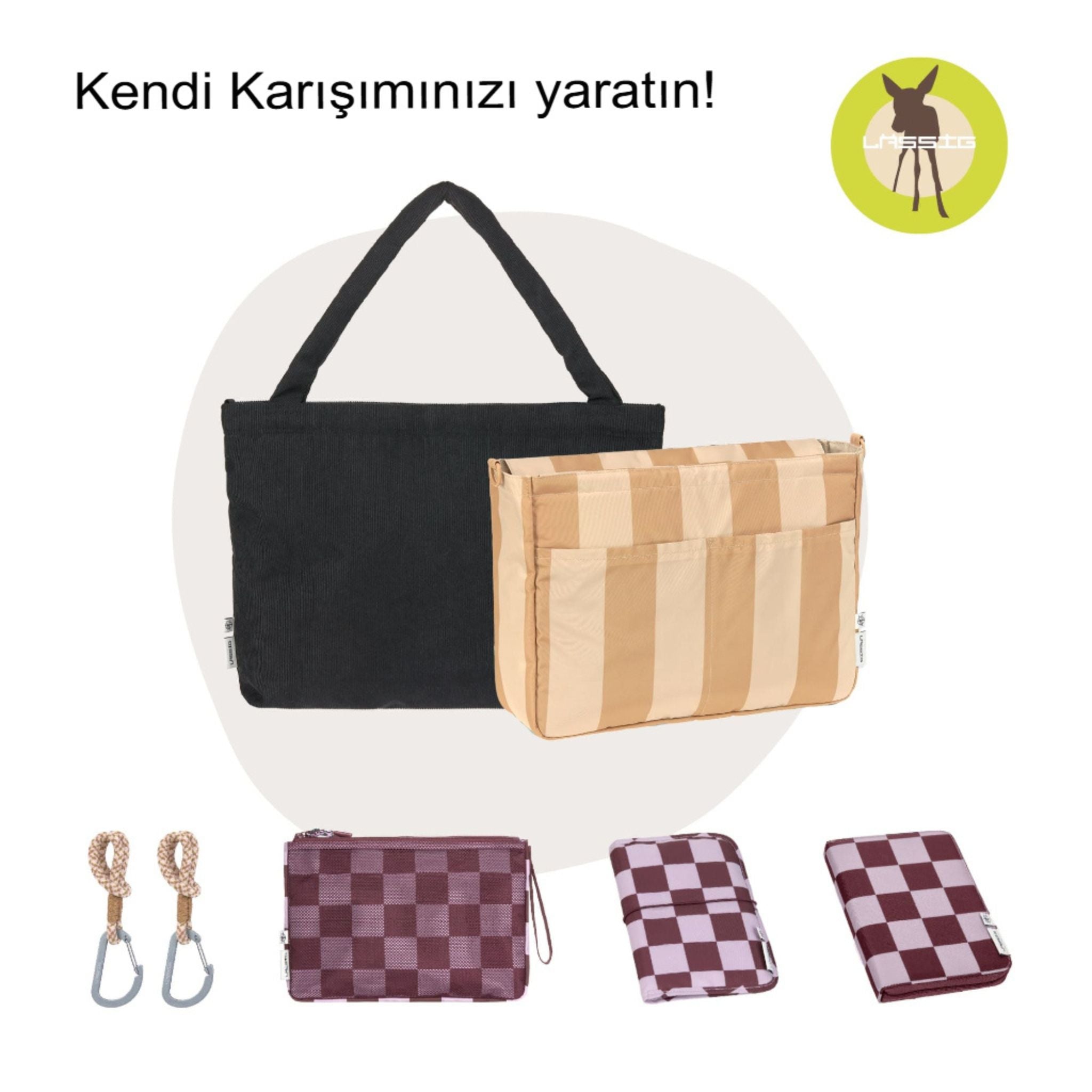 Lassig Mix Multi Bag Bebek Arabası Organizer Çanta 