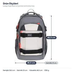 Lassig Origin Bold Sırt Çantası Anthracite Grey