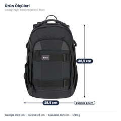Lassig Origin Bold Sırt Çantası Black