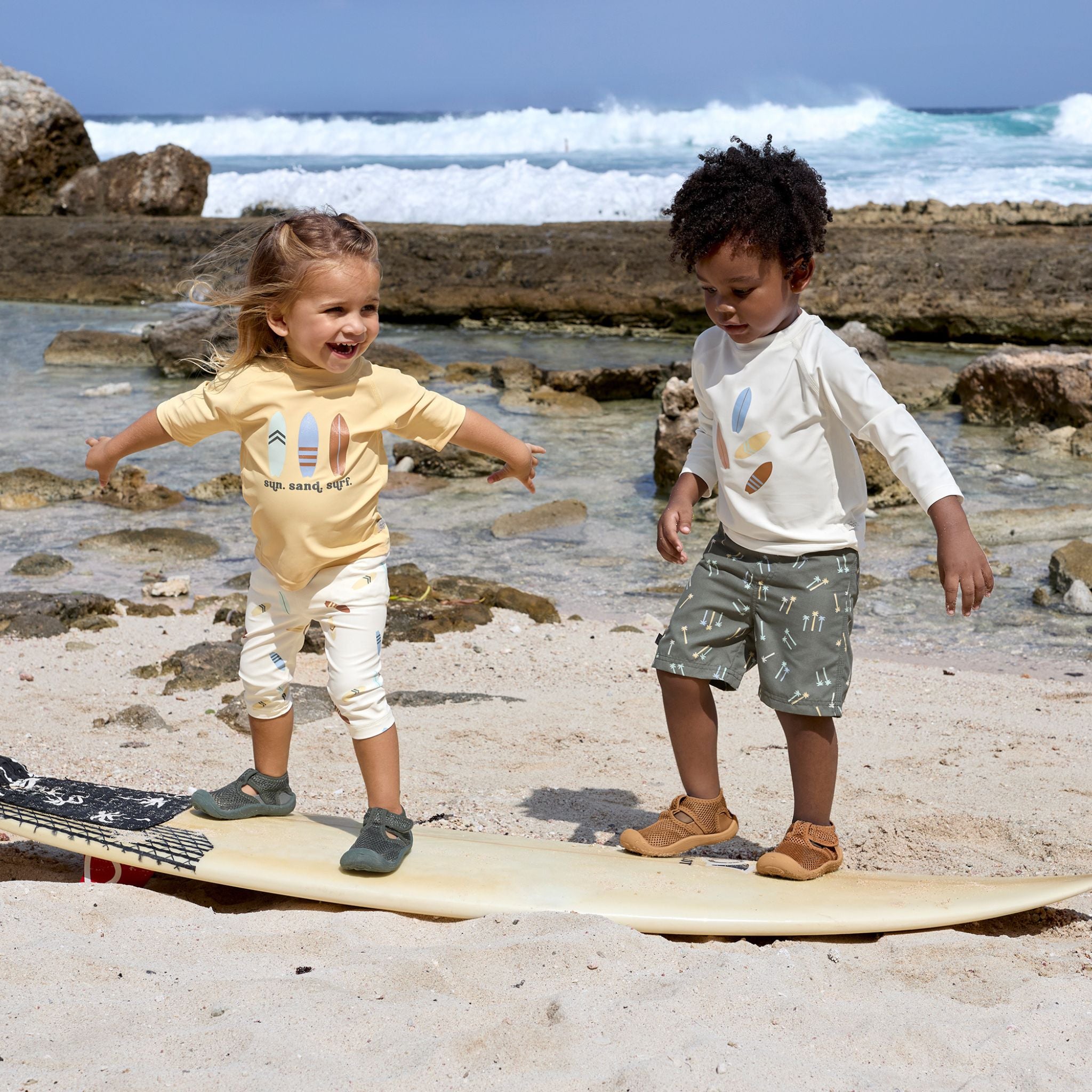 Lassig Surfboards UV Korumalı Kısa Kollu Mayo Tişört Vanilla