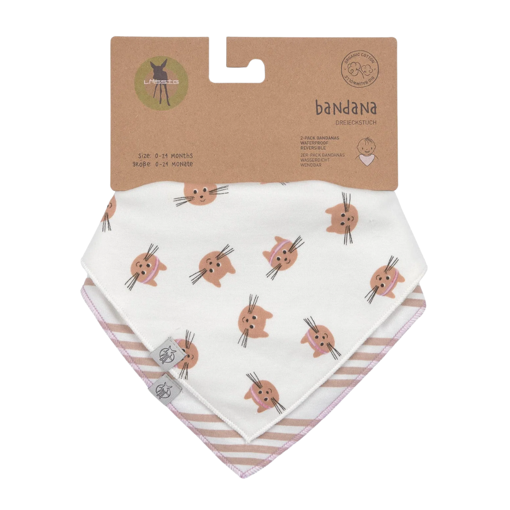 Lassig Tiny Team 2'li Bandana Önlük Kedi Temalı