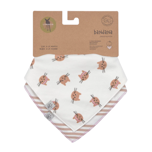 Lassig Tiny Team 2'li Bandana Önlük Kedi Temalı
