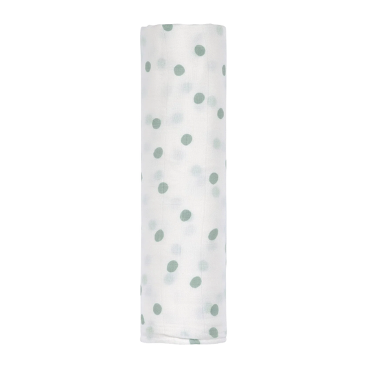 Lassig Tiny Team Ultra Yumuşak Müslin Örtü 120 x 120cm Granite Green