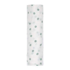 Lassig Tiny Team Ultra Yumuşak Müslin Örtü 120 x 120cm Granite Green