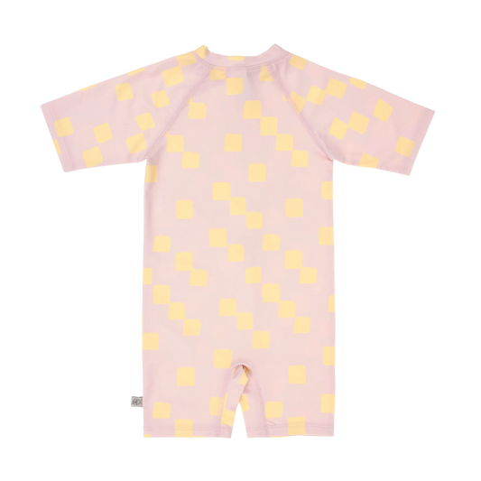 Lassig UV Korumalı Mayo Checkerboard Pale Pink Yellow