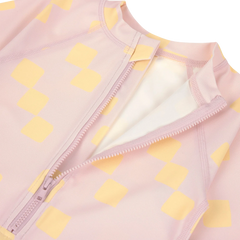 Lassig UV Korumalı Mayo Checkerboard Pale Pink Yellow