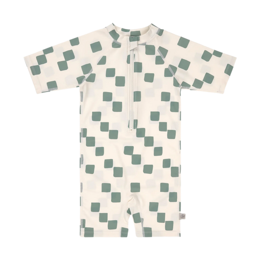 Lassig UV Korumalı Mayo Checkerboard Sea Salt Green