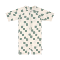 Lassig UV Korumalı Mayo Checkerboard Sea Salt Green