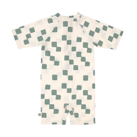 Lassig UV Korumalı Mayo Checkerboard Sea Salt Green