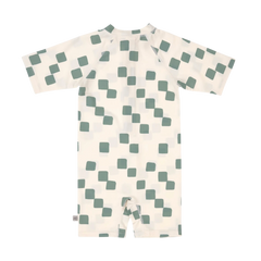 Lassig UV Korumalı Mayo Checkerboard Sea Salt Green
